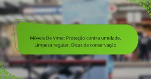 Móveis De Vime: Proteção contra umidade, Limpeza regular, Dicas de conservação